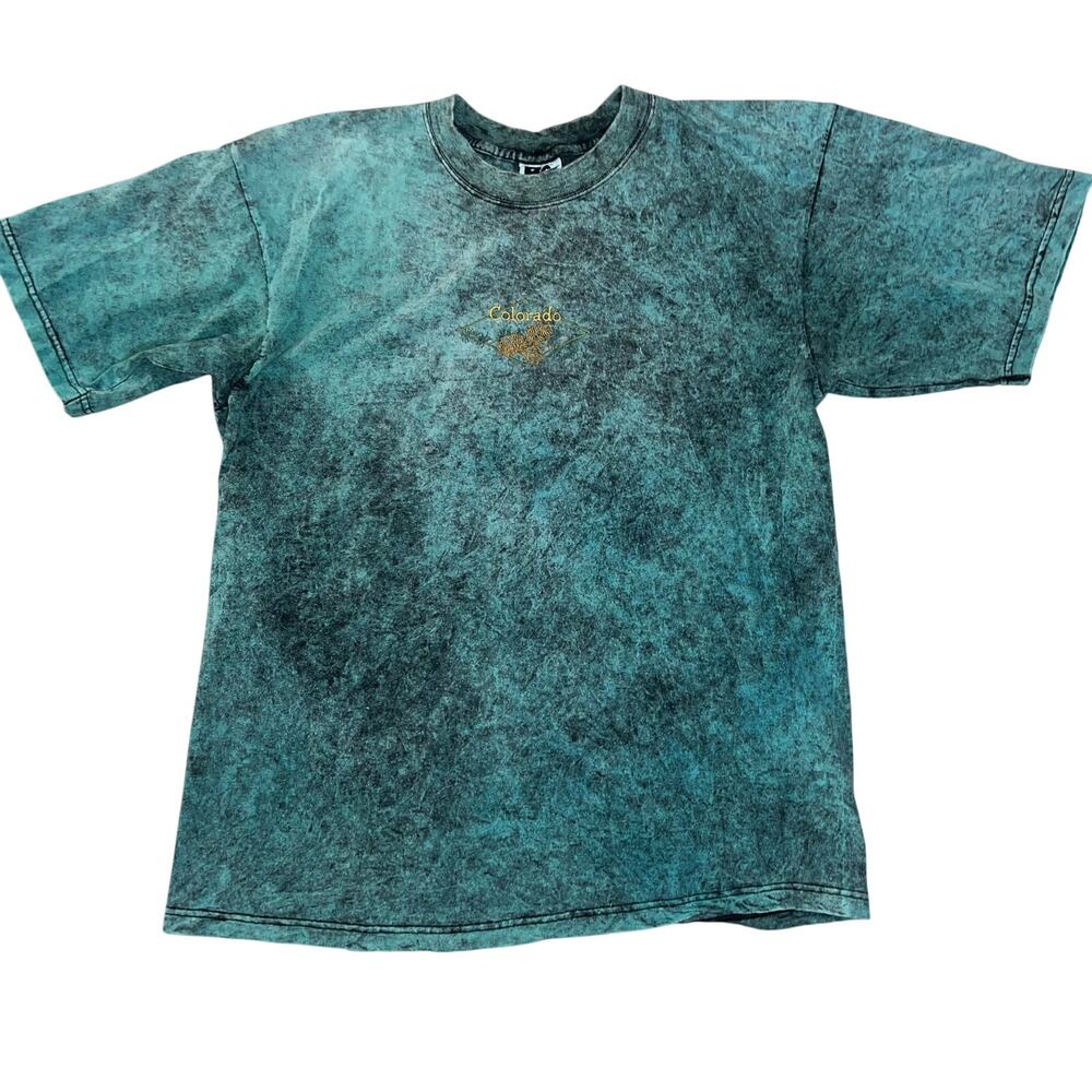 Vintage Emerald Marble Colorado Graphic Short Sleeve T-Shirt Adult Size X- Large